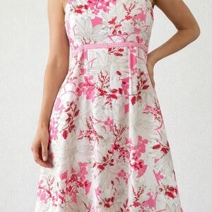 Vintage Believe Pink Floral Sundress – Size 14